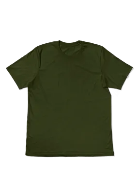 Perfect TShirt Co Womens Original Boyfriend T-Shirt -Olive Green