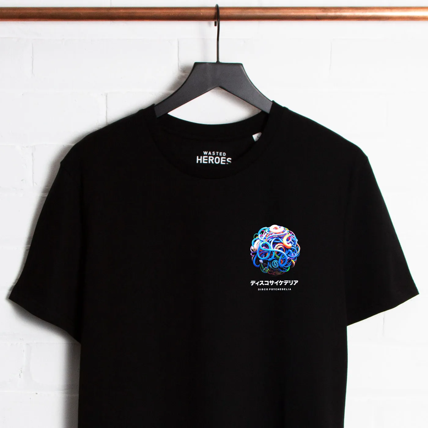 014 Disco Psychedelia Back Print - Tshirt - Black