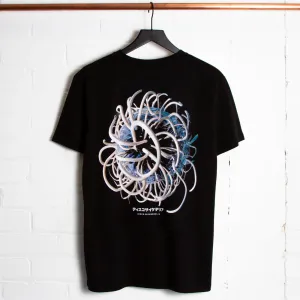 017 Disco Psychedelia Back Print - Tshirt - Black