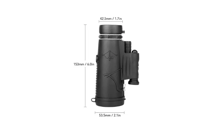 12X40 Monocular BAK4 Prism Night Vision Monocular Telescope