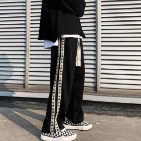 2023 Spring Autumn New Streetwear Hip Hop Men Korean Fashion Loose Oversized 3XL Straight Wide Leg Pants Male Casual Clothing