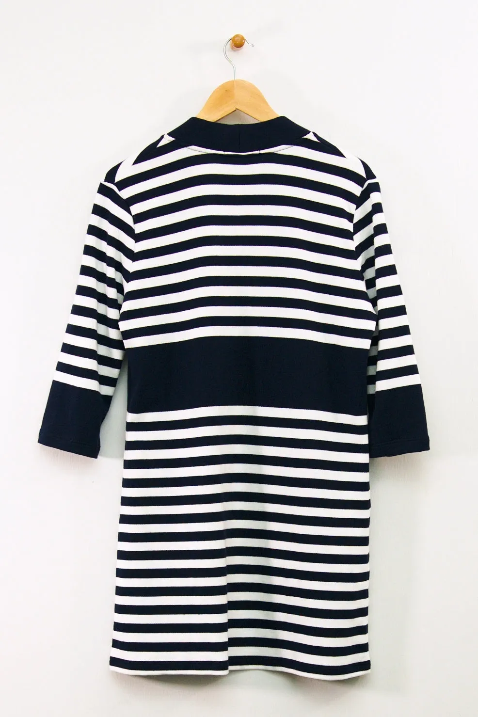 33" Long Striped Open Cardigan