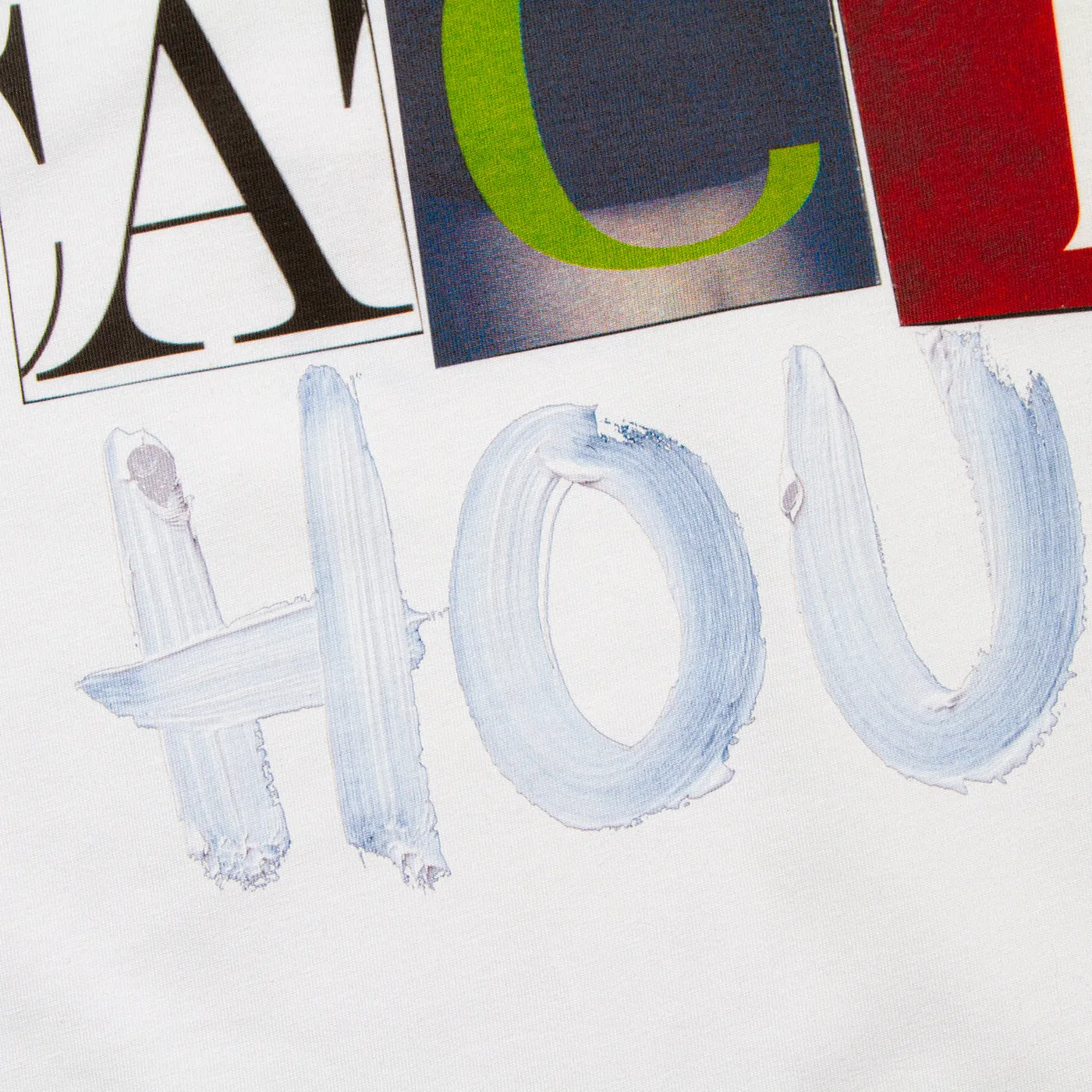 Acid House Cut Panorama Back Print - Tshirt - White