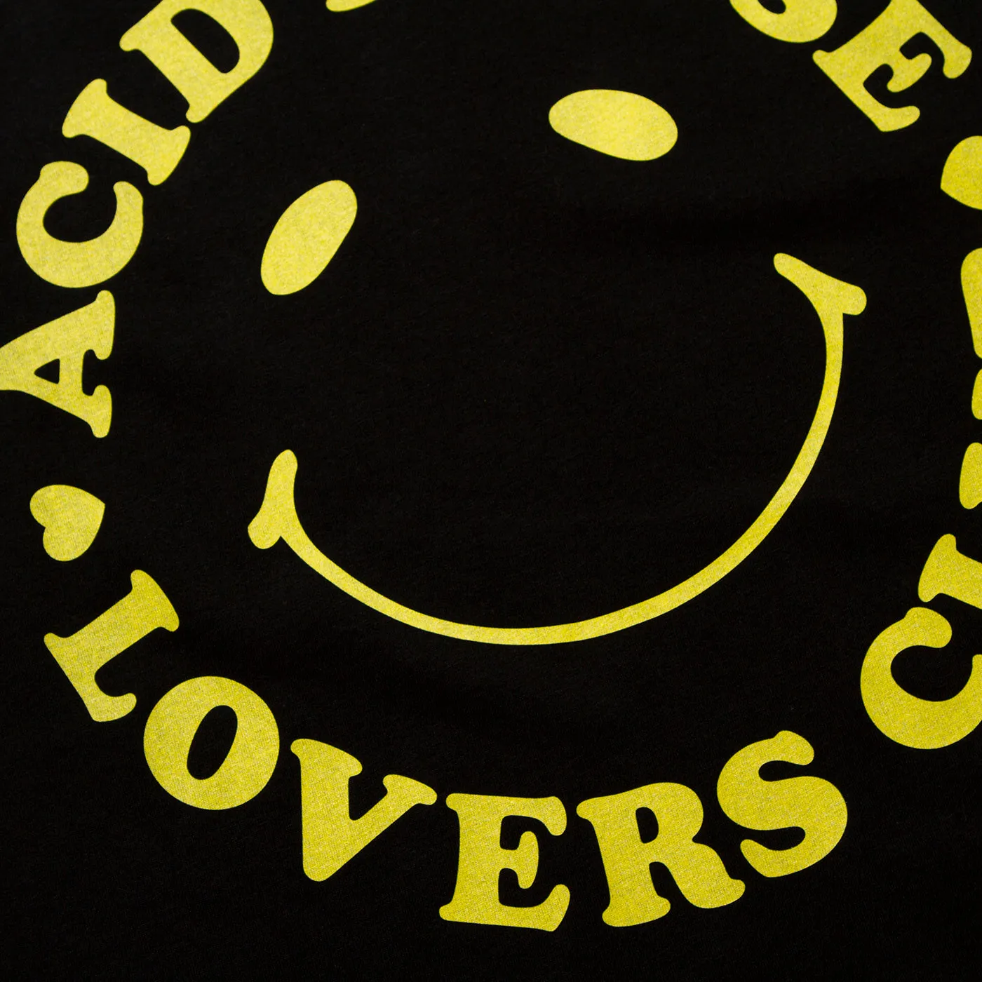 Acid House Lovers Front Print - Tshirt - Black