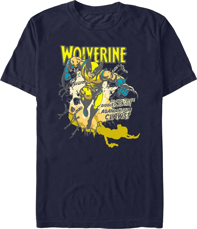 Adamantium Claws Wolverine Marvel Comics T-Shirt