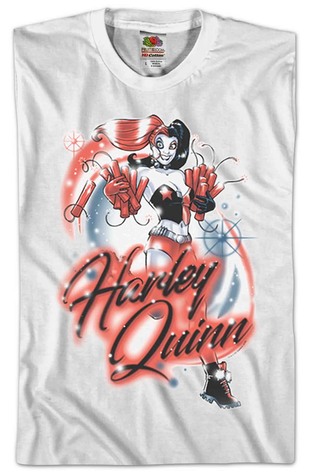 Airbrush Harley Quinn DC Comics T-Shirt