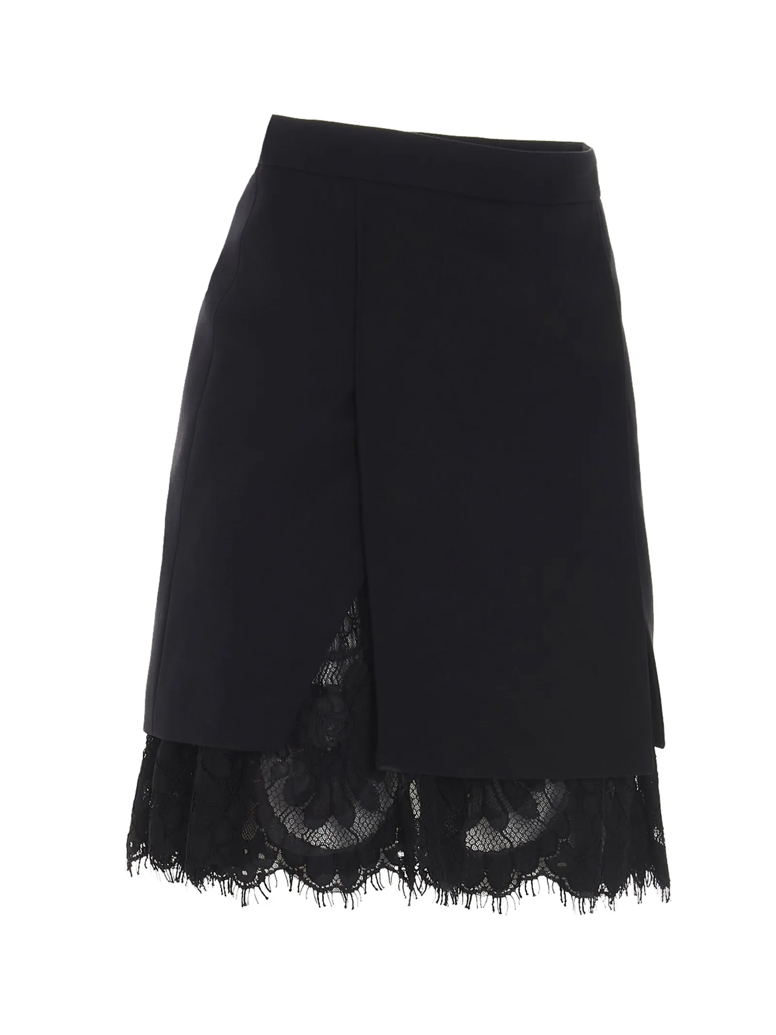 Alexander McQueen Lace Layered Mini Skirt