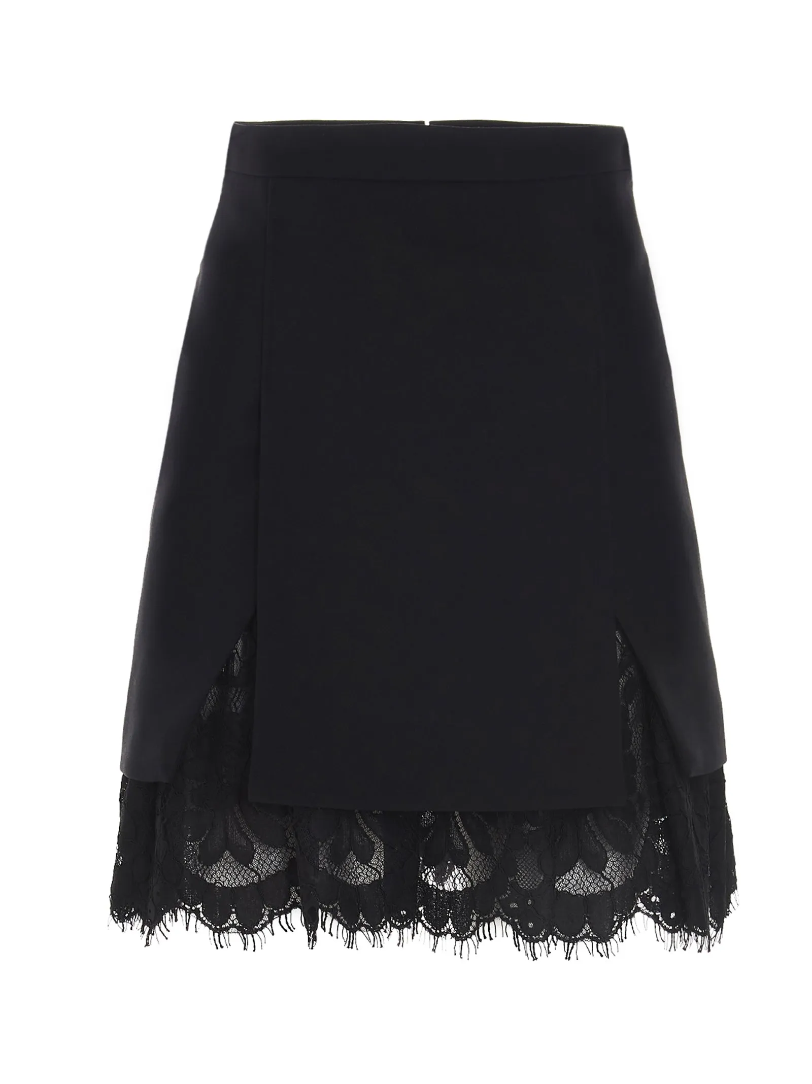 Alexander McQueen Lace Layered Mini Skirt