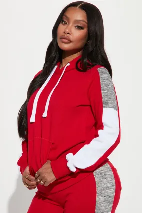 Analissa Pullover Hoodie - Red