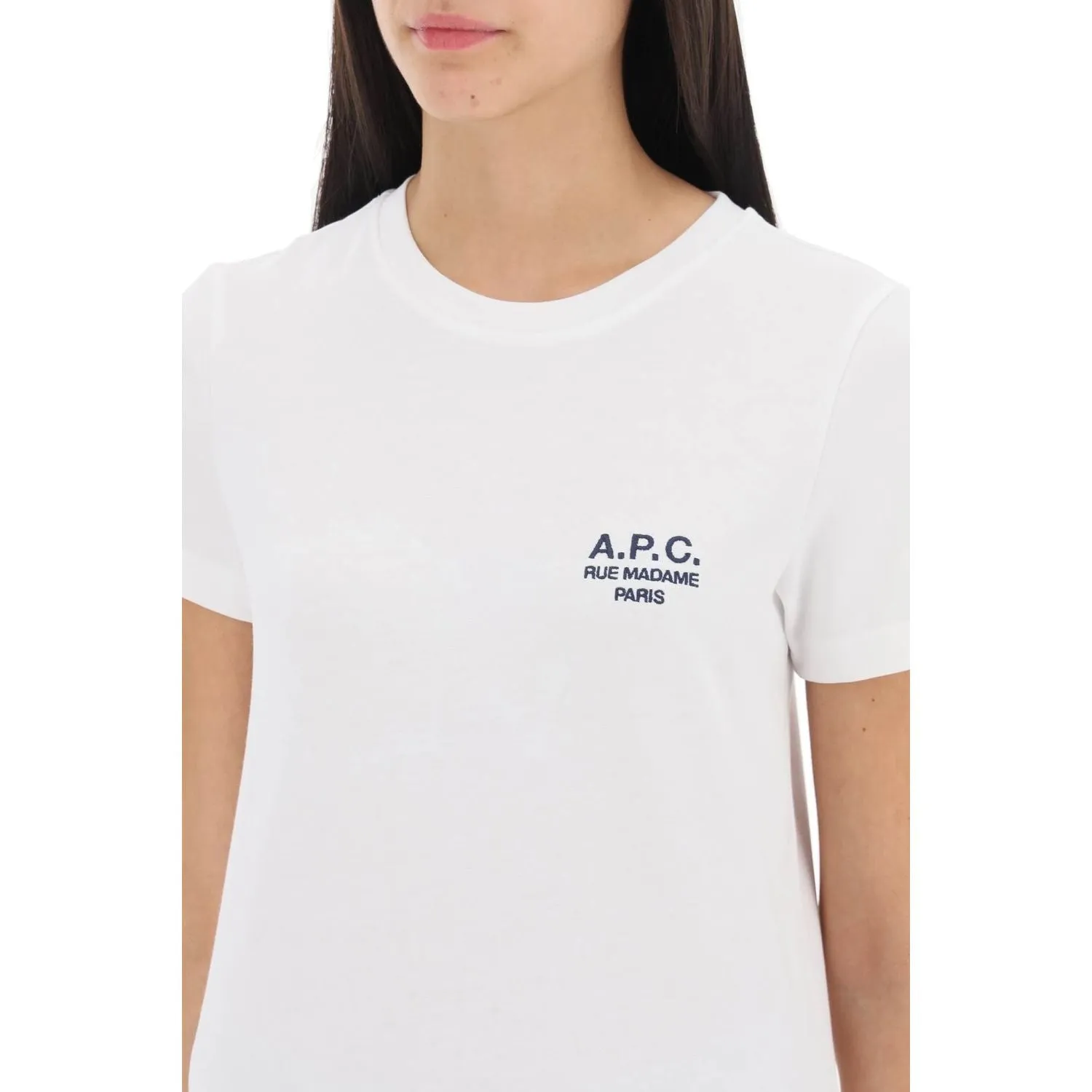 A.P.C. denise t-shirt with logo embroidery