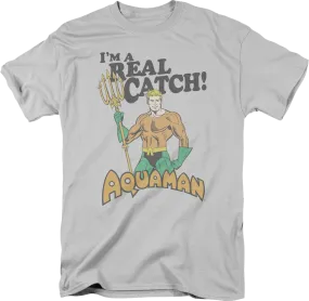 Aquaman I'm A Real Catch DC Comics T-Shirt