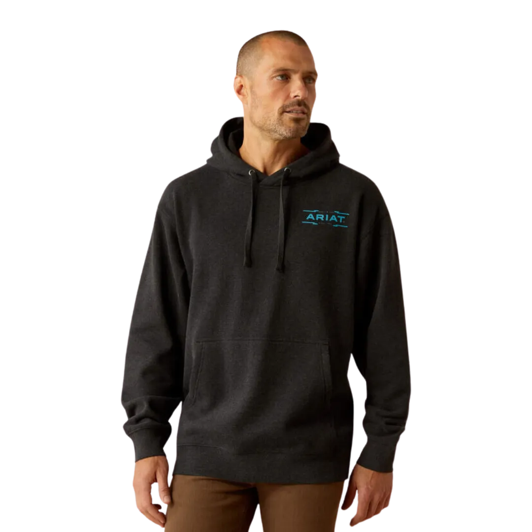 Ariat Men's Diamond Canyon Black Heather Hoodie