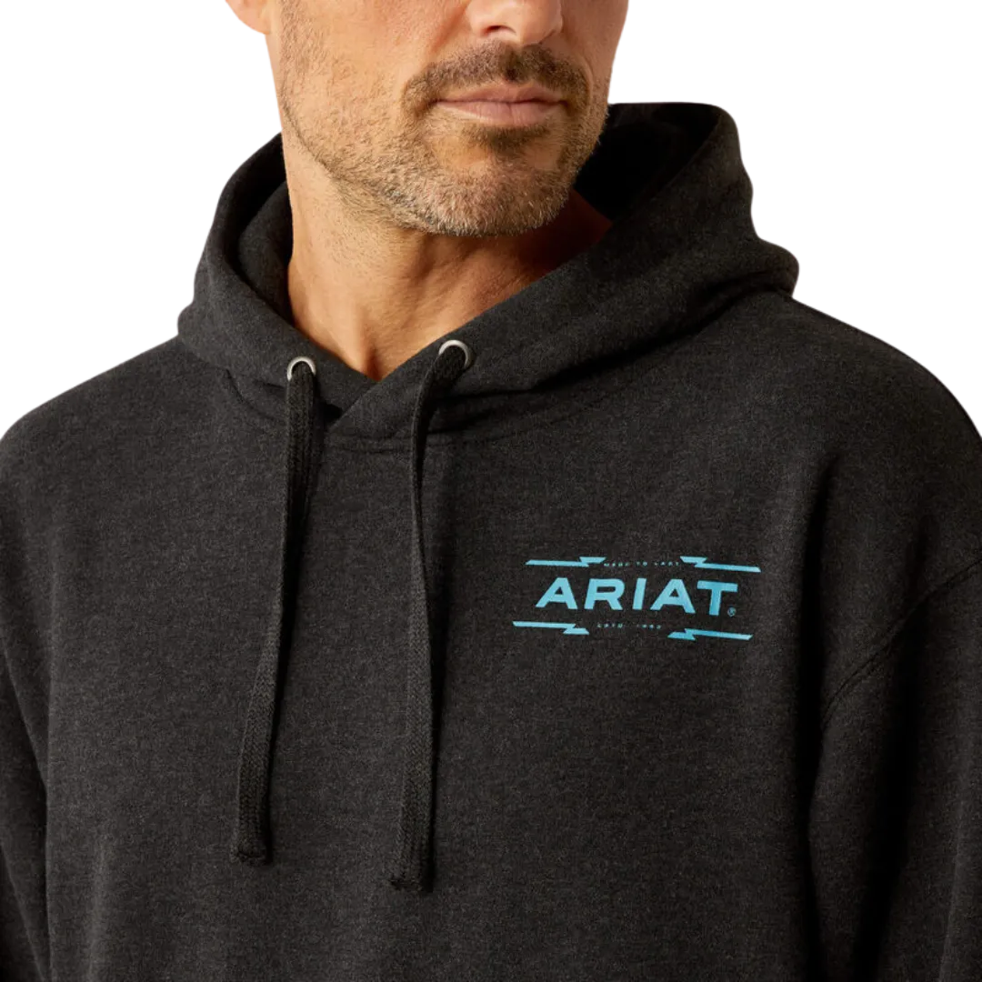 Ariat Men's Diamond Canyon Black Heather Hoodie