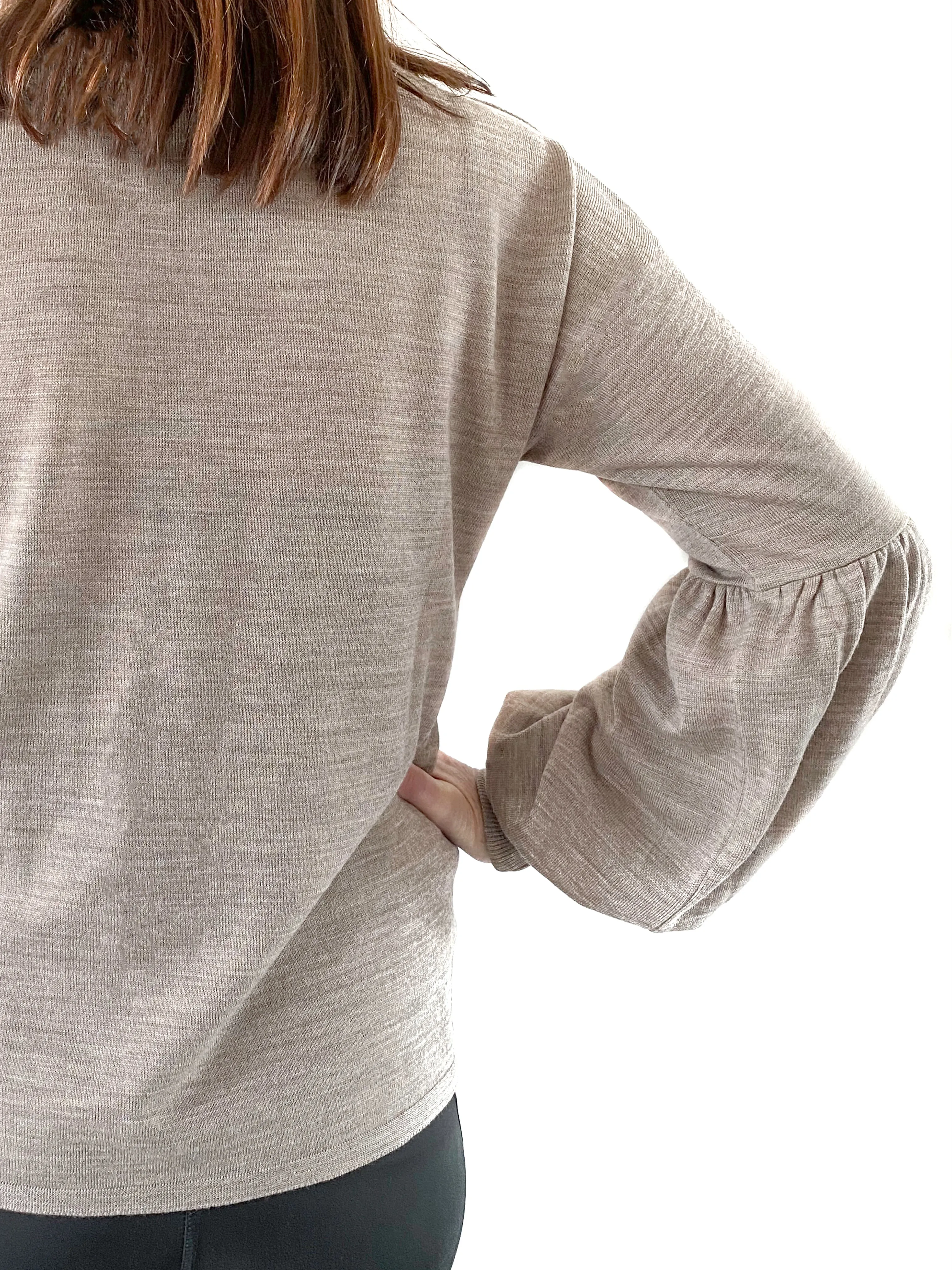 Balloon Sleeve Knit Top (BACK IN STOCK)