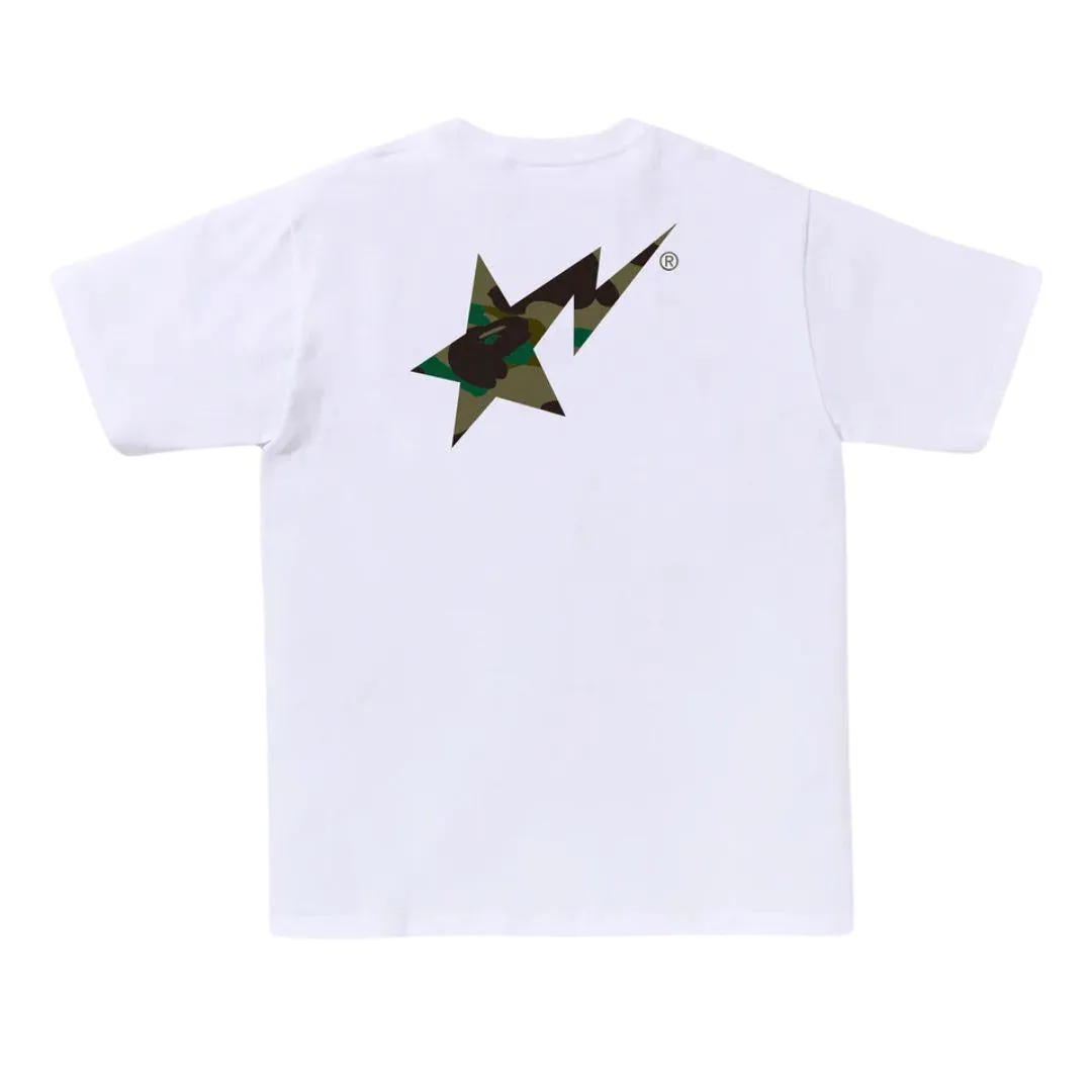 BAPE 1ST CAMO BAPESTA LOGO T-SHIRT WHITE