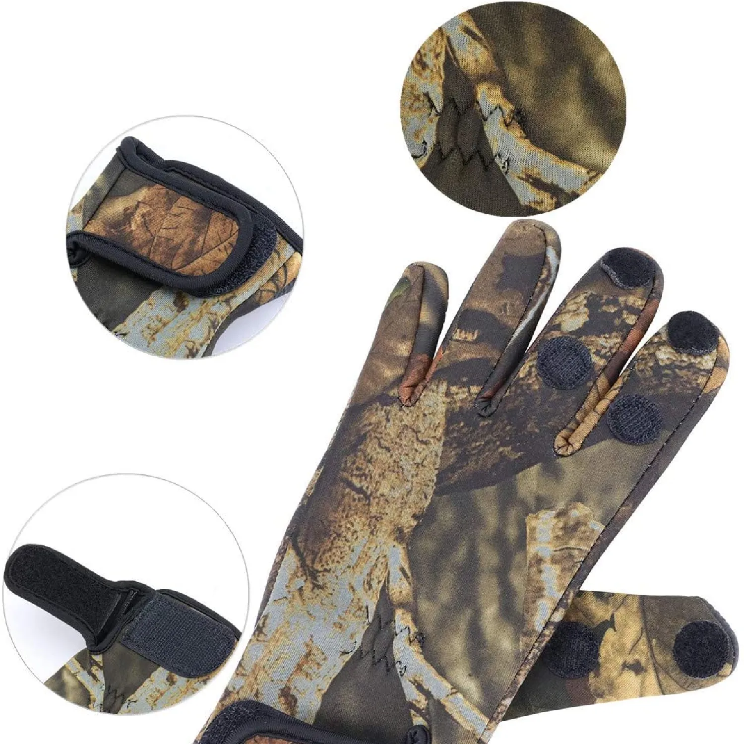 BB Hapeayou Neoprene Fingerless Fishing Gloves For Men And Women