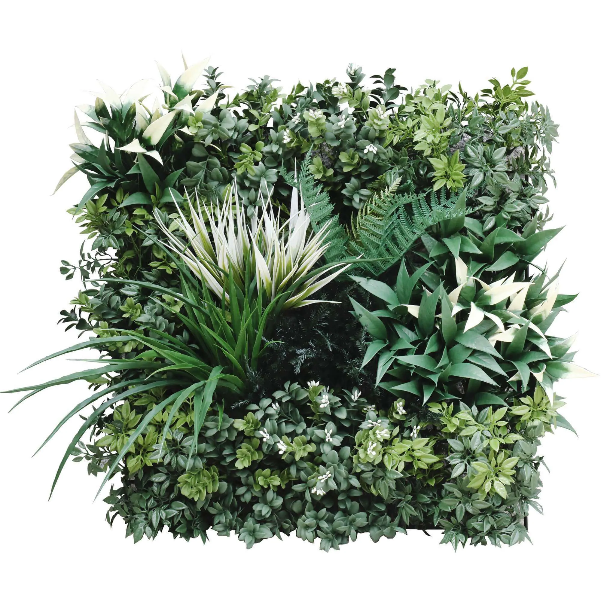 Bespoke Artificial Vertical Garden Green Wall 45cm x 45cm Sample UV Resistant