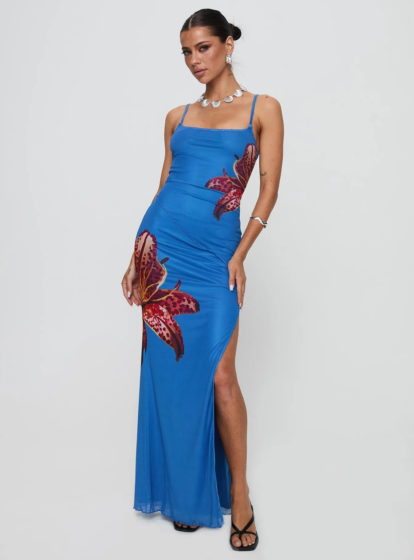 Bespoke Maxi Dress Blue