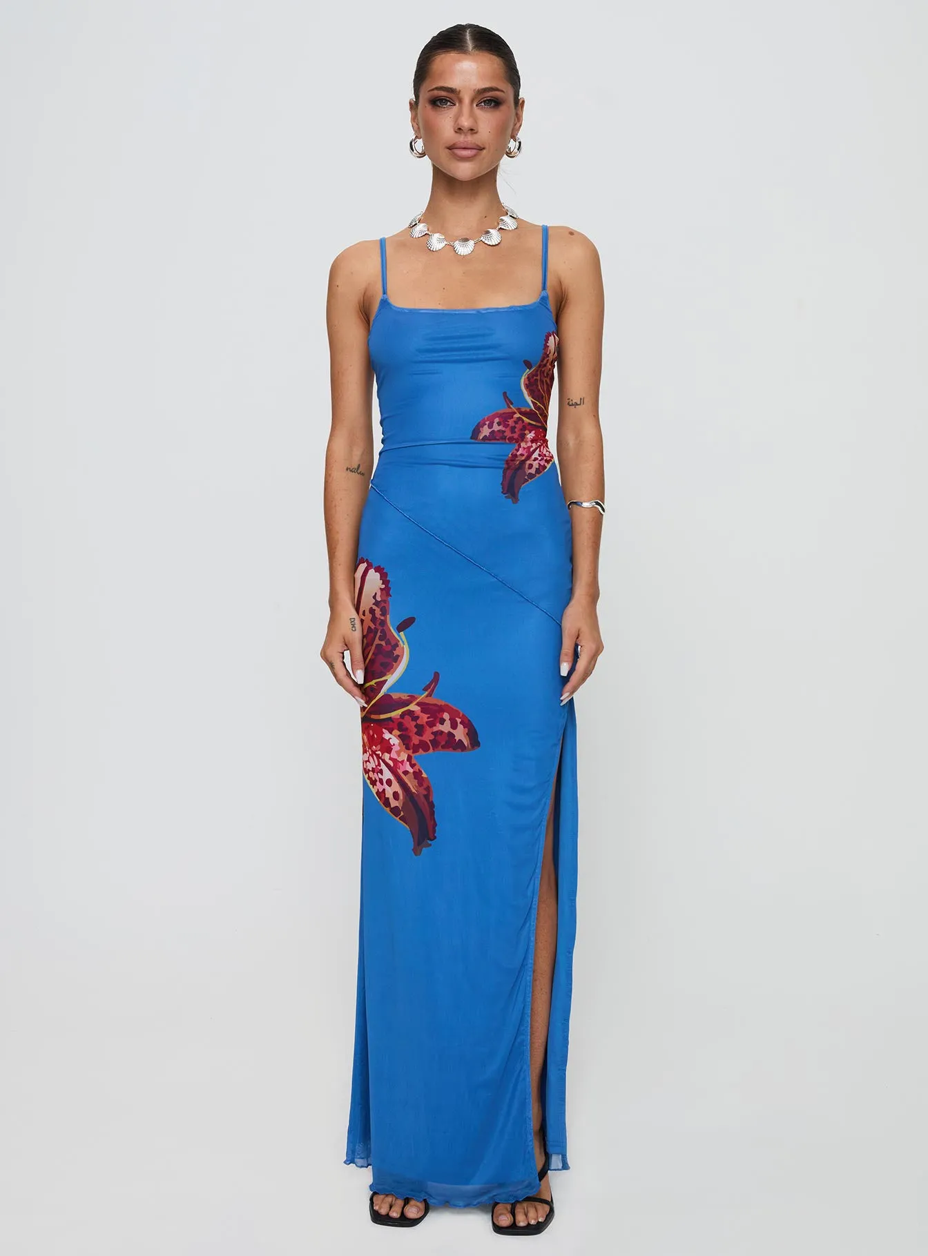 Bespoke Maxi Dress Blue