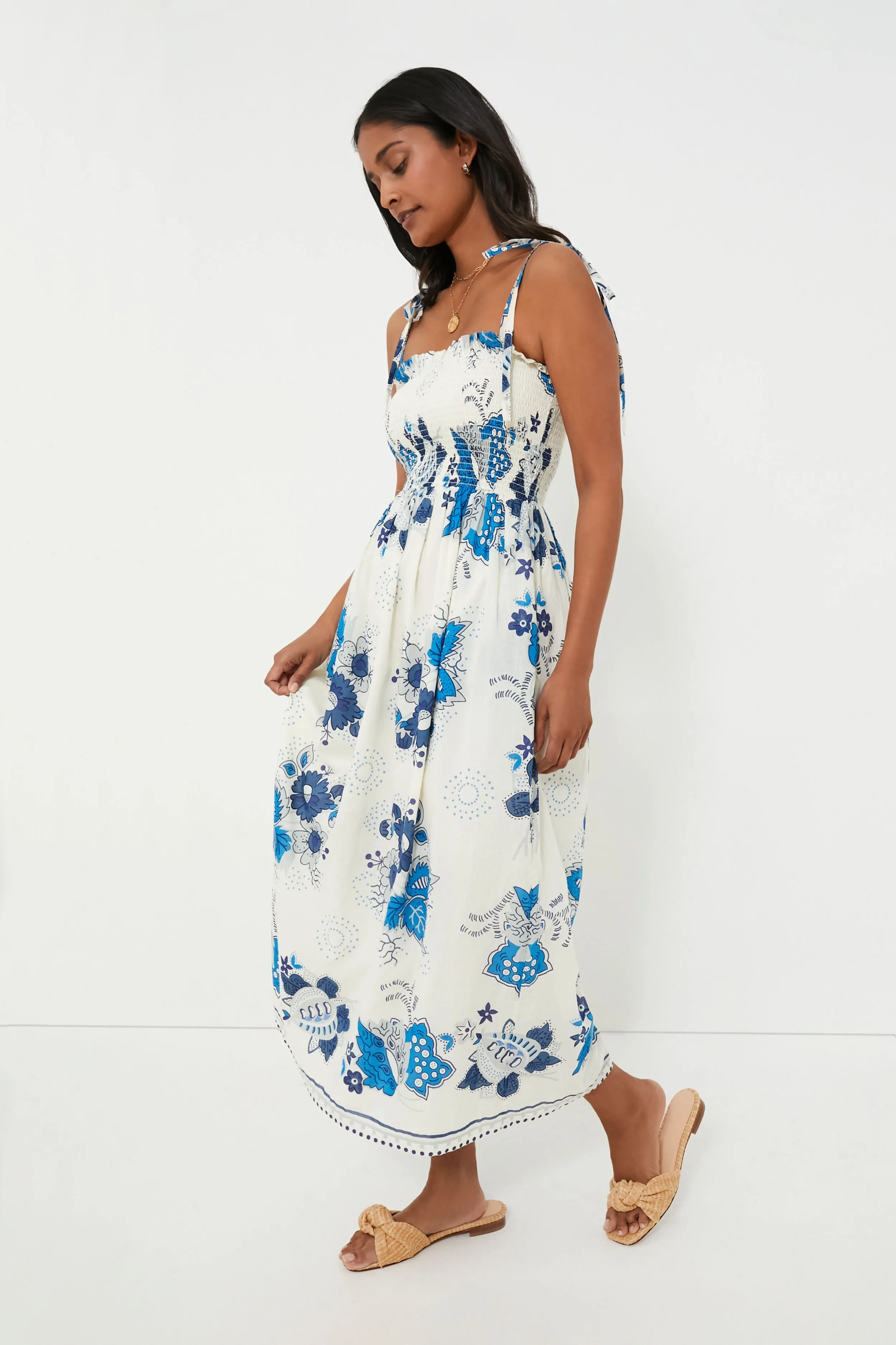 Blue Royal Kaia China Panel Dress