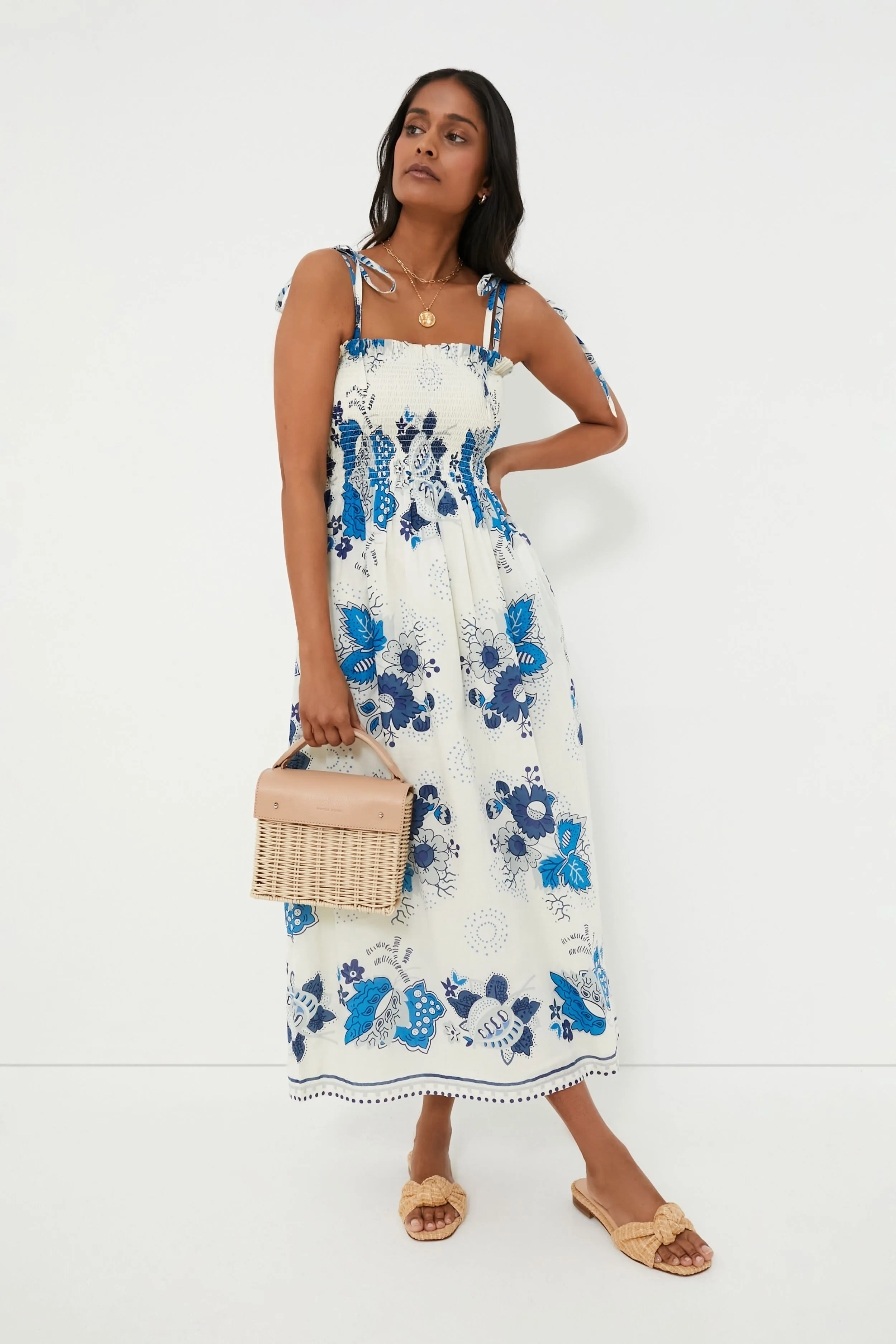 Blue Royal Kaia China Panel Dress