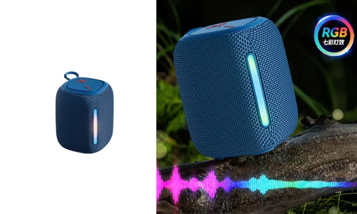 Bluetooth Speaker With Subwoofer and LED Colorful Light