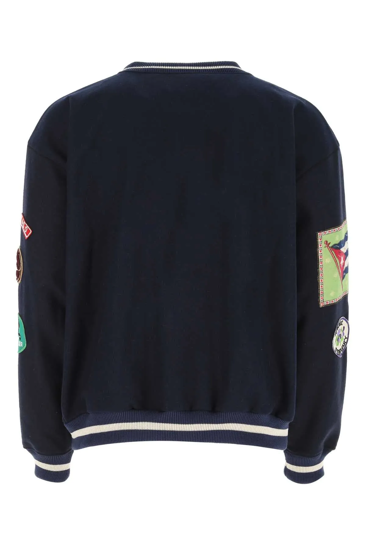 Bode Multi Patch Crewneck Knit Jumper