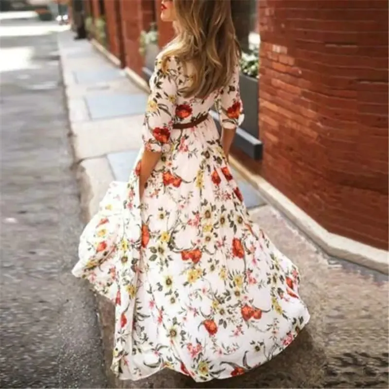 Boho Chic Floral Maxi Dress