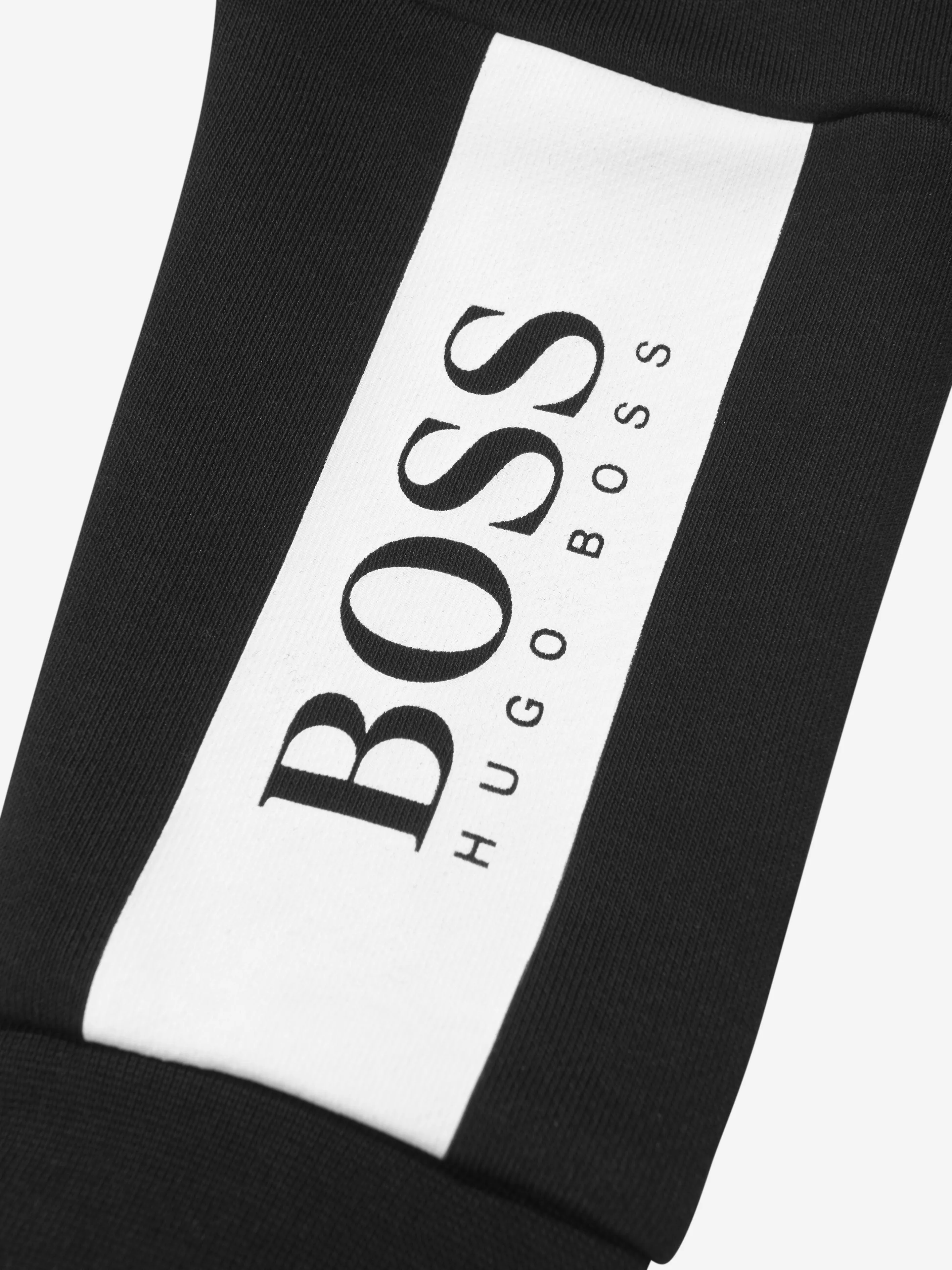 BOSS Boys Cotton Fleece Logo Print Joggers