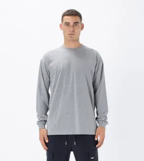 Box LS Tee Dk Grey Marle