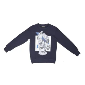 Boys Navy Graphic Sweatshirt