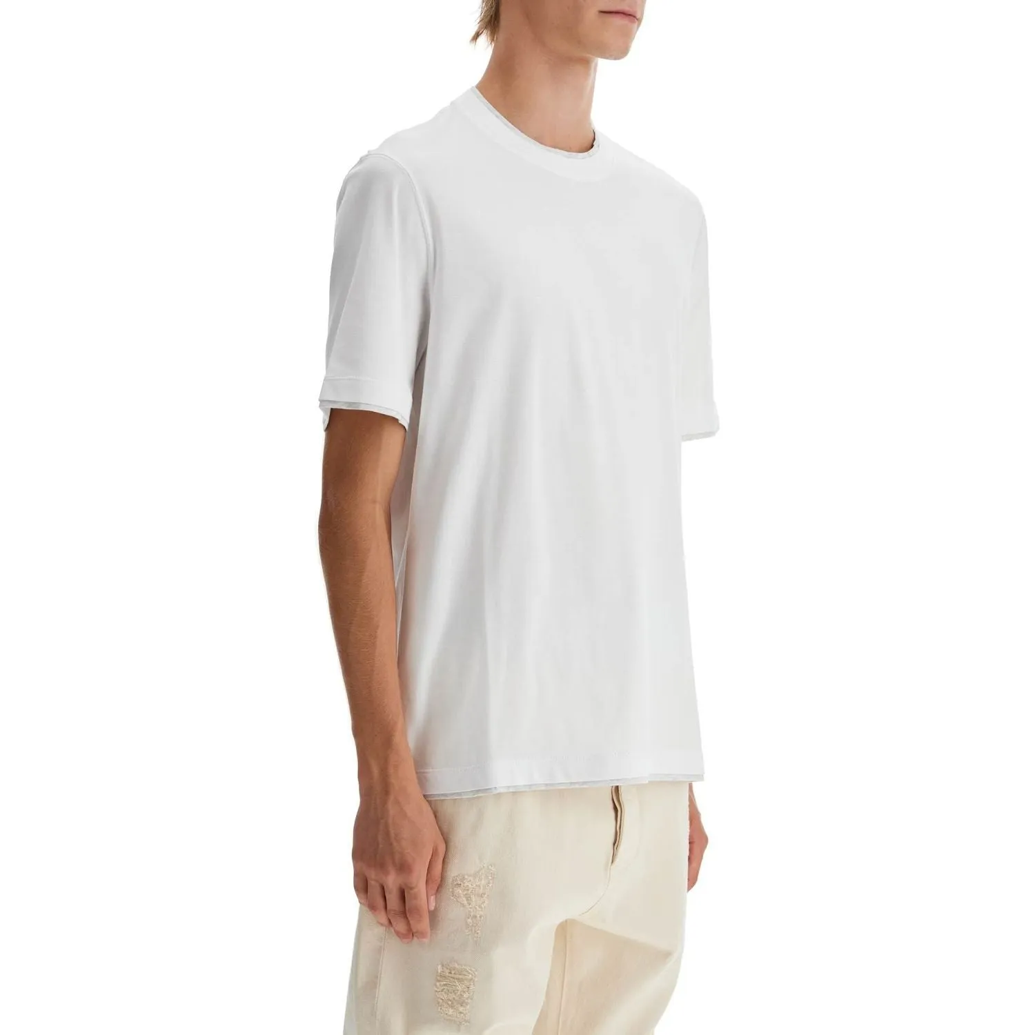 Brunello Cucinelli layered-effect t-shirt