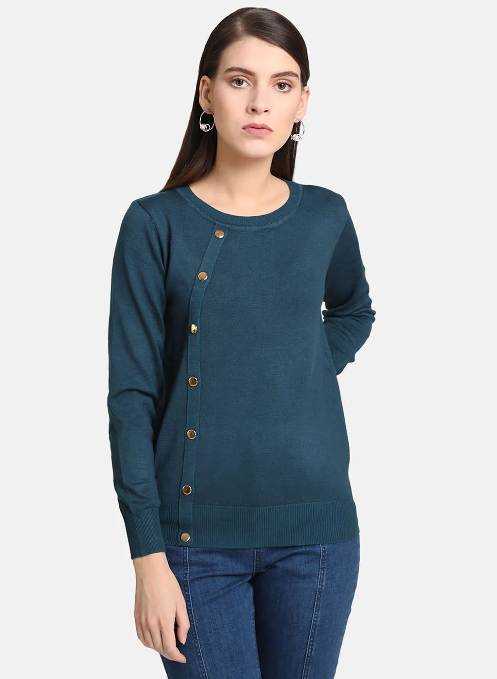 Button Detail Pullover