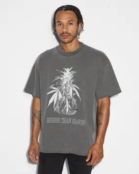 CANNABIS EKCESS SS TEE CHARCOAL