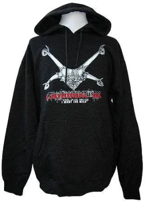 Cannibal Ox - Logo Hoodie, Heather Charcoal