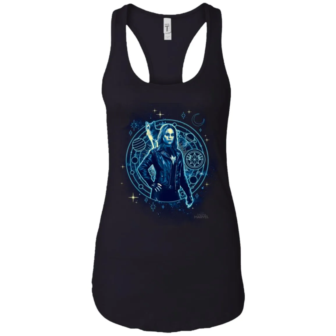 Captain Marvel Goose Geometric Circle Space Women Tank Top