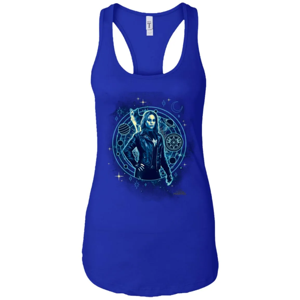 Captain Marvel Goose Geometric Circle Space Women Tank Top