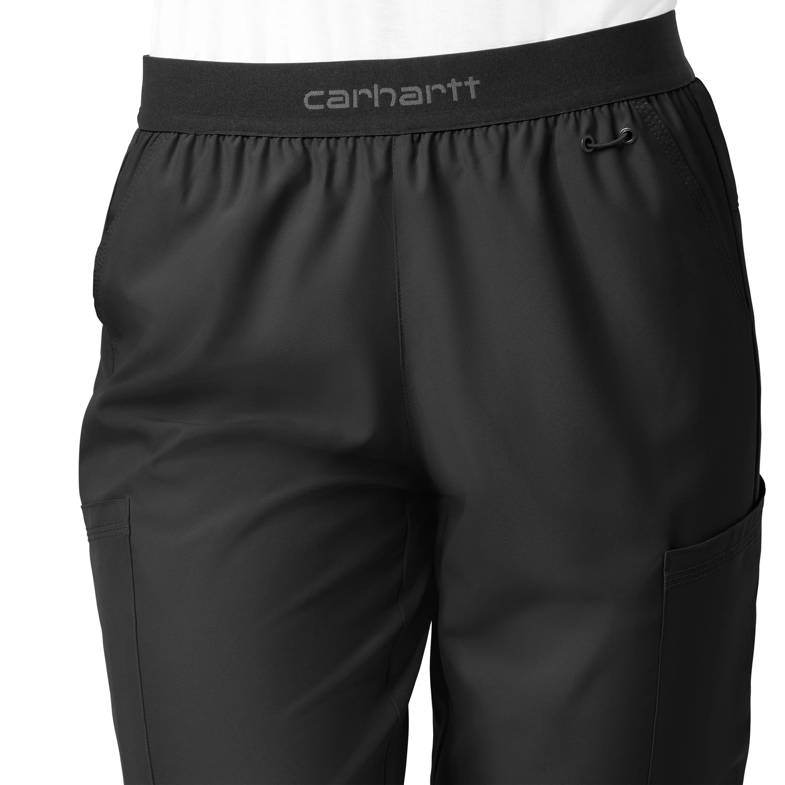 Carhartt Force Liberty Women's Comfort Cargo Jogger Scrub Pant - Black