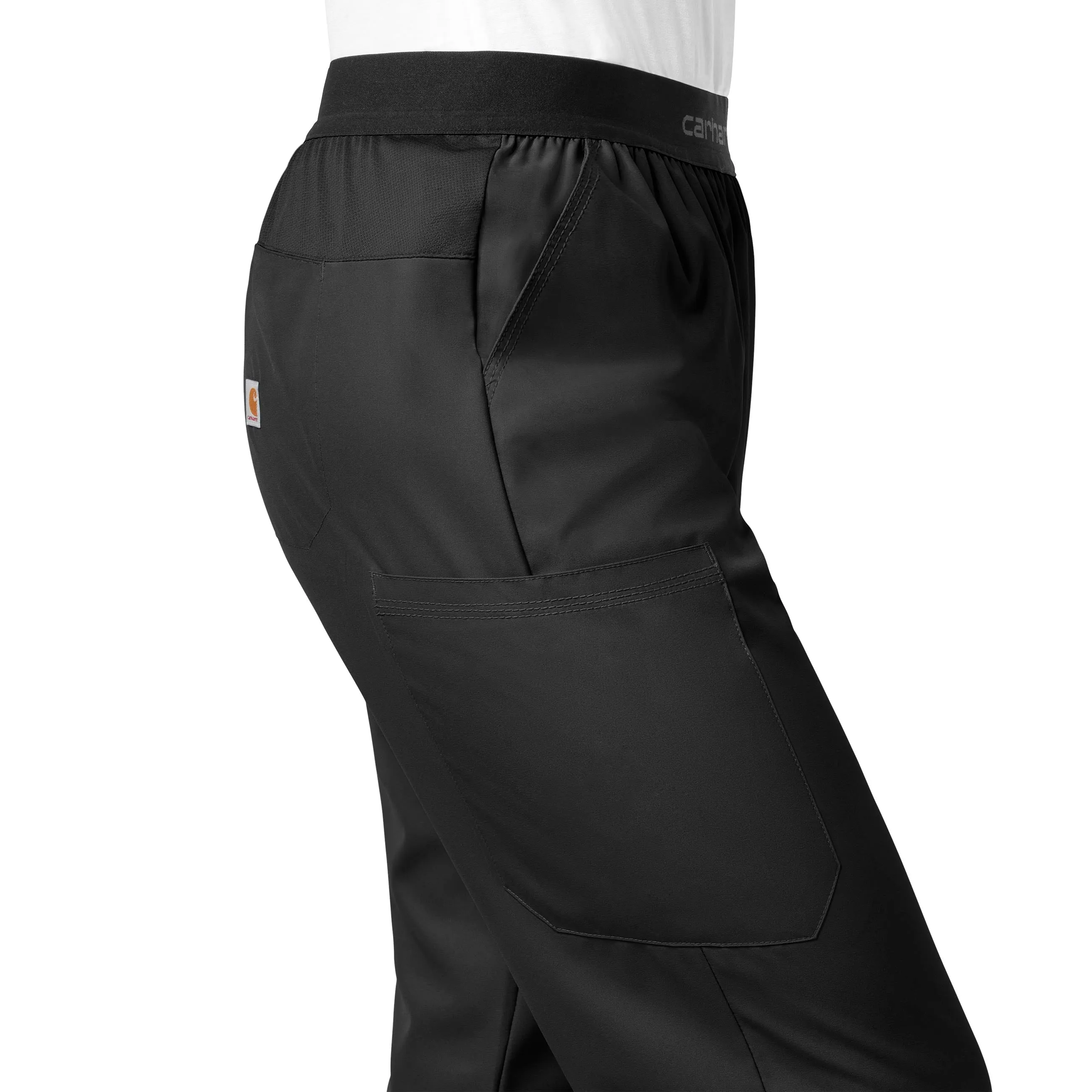 Carhartt Force Liberty Women's Comfort Cargo Jogger Scrub Pant - Black