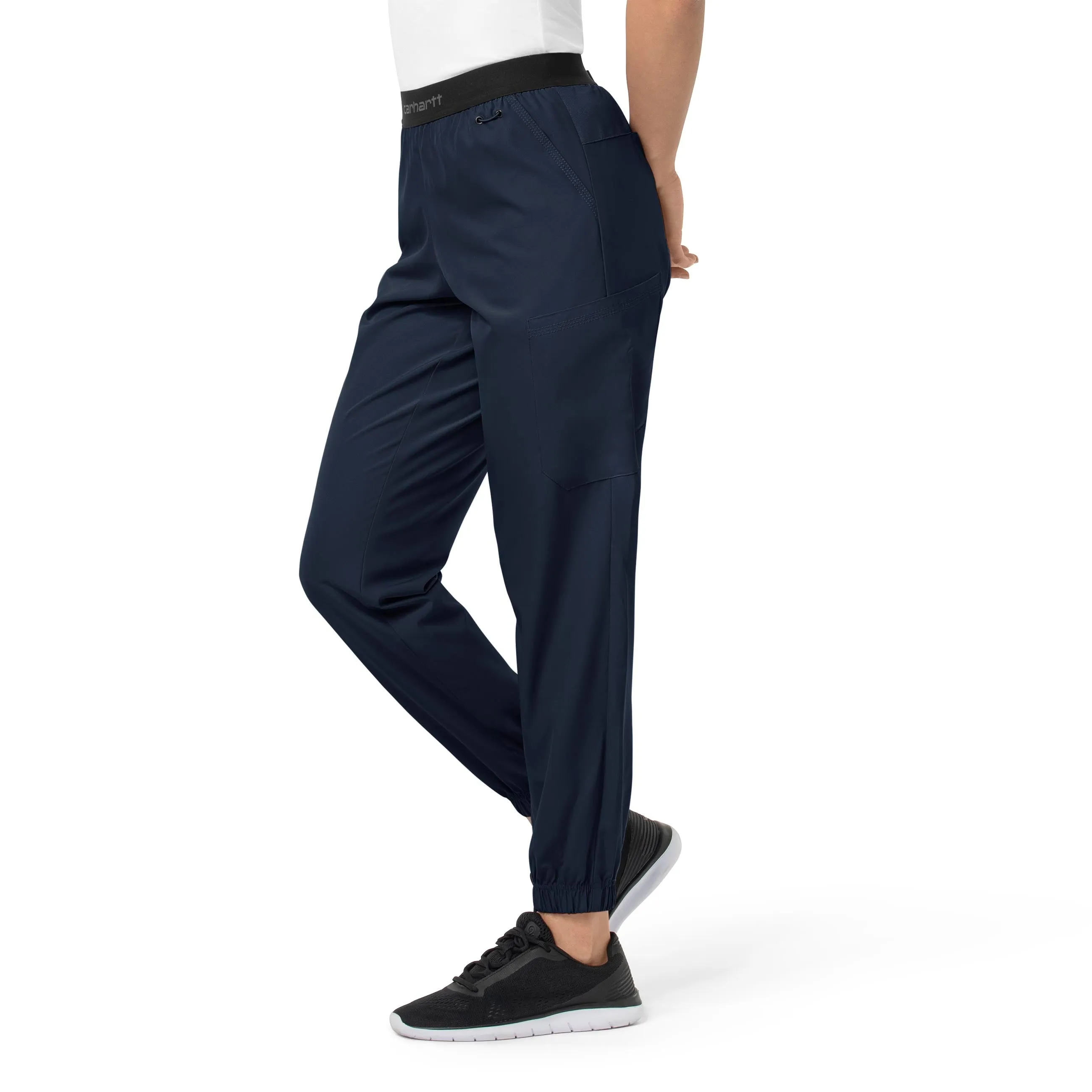 Carhartt Force Liberty Women's Comfort Cargo Jogger Scrub Pant - Navy