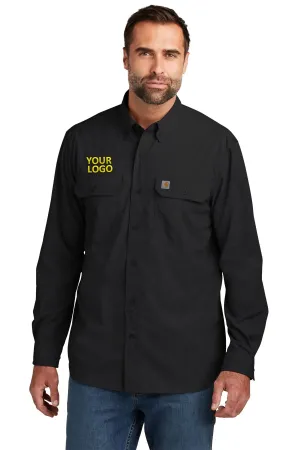 Carhartt Force Long Sleeve Custom Shirts, Black