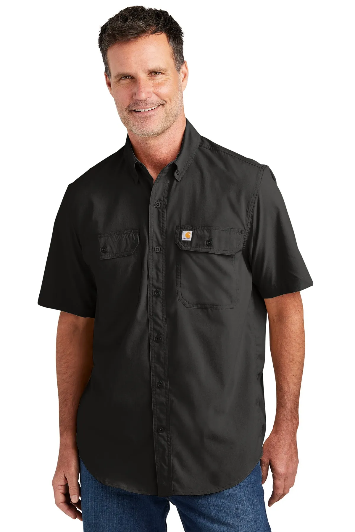 Carhartt Force Solid Custom Shirts, Black