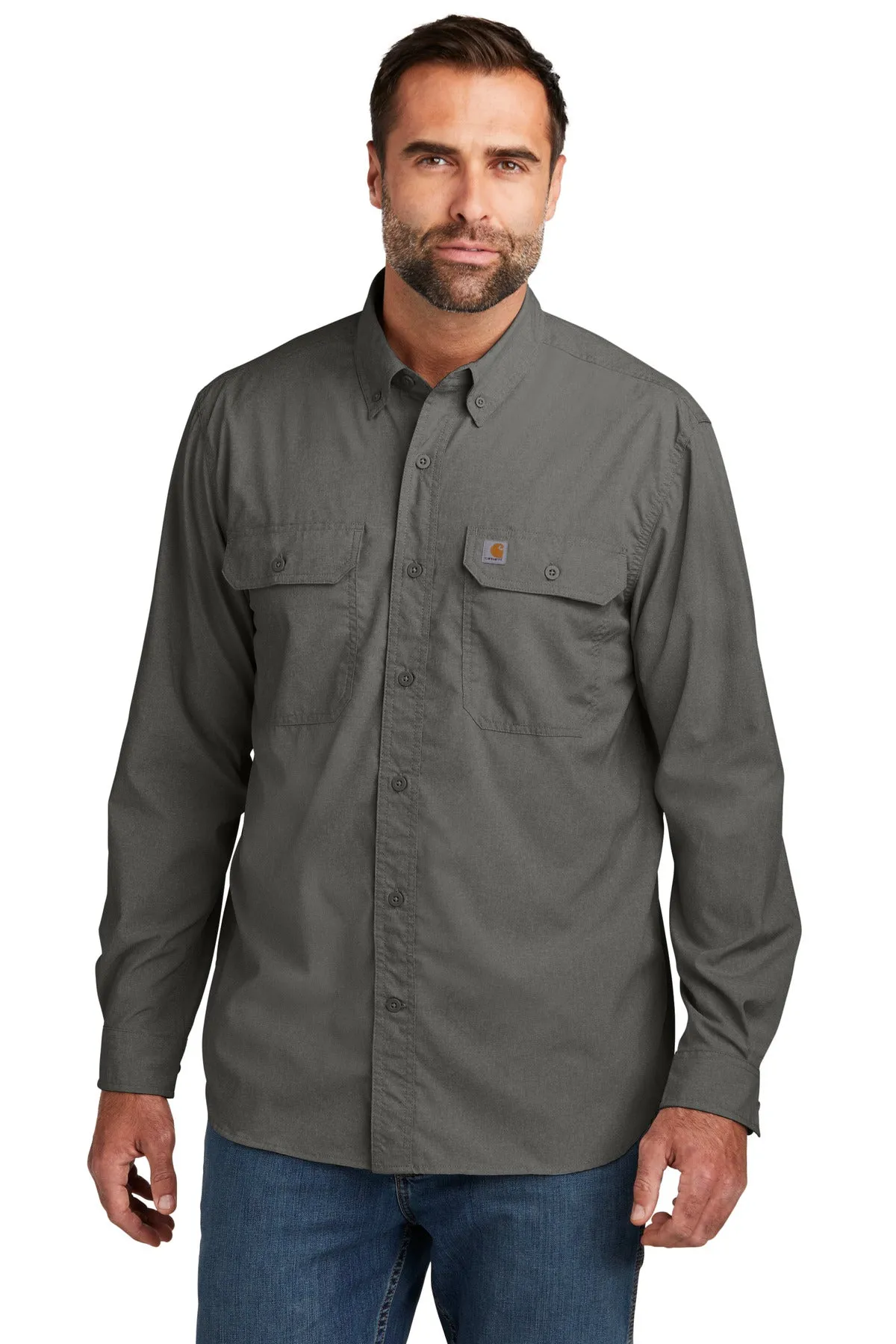 Carhartt Men's Force Solid Long Sleeve Shirt CT105291