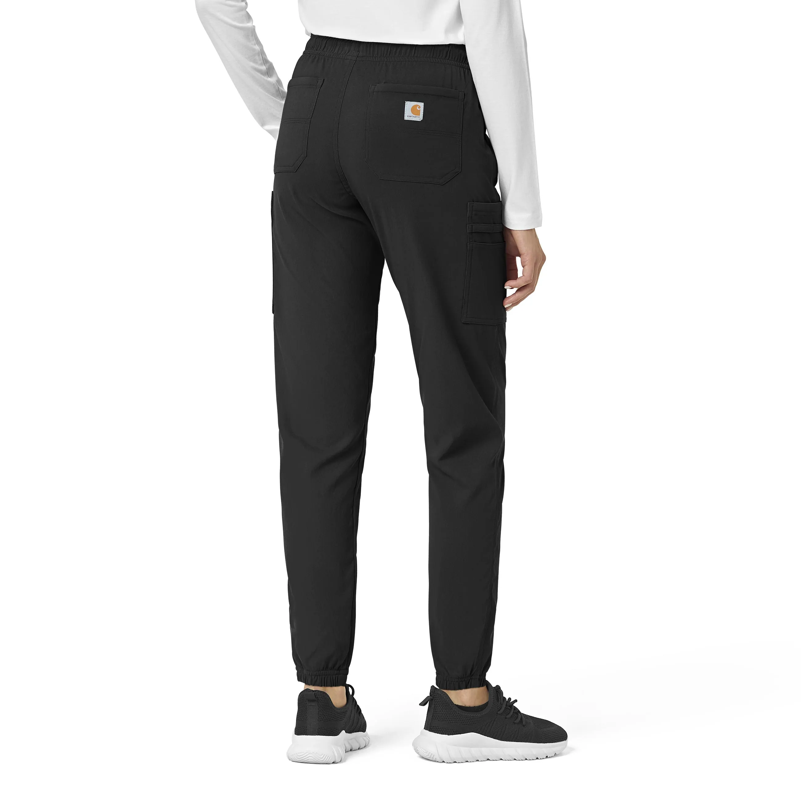 Carhartt Rugged Flex Peak Women's Cargo Jogger Scrub Pant - Black