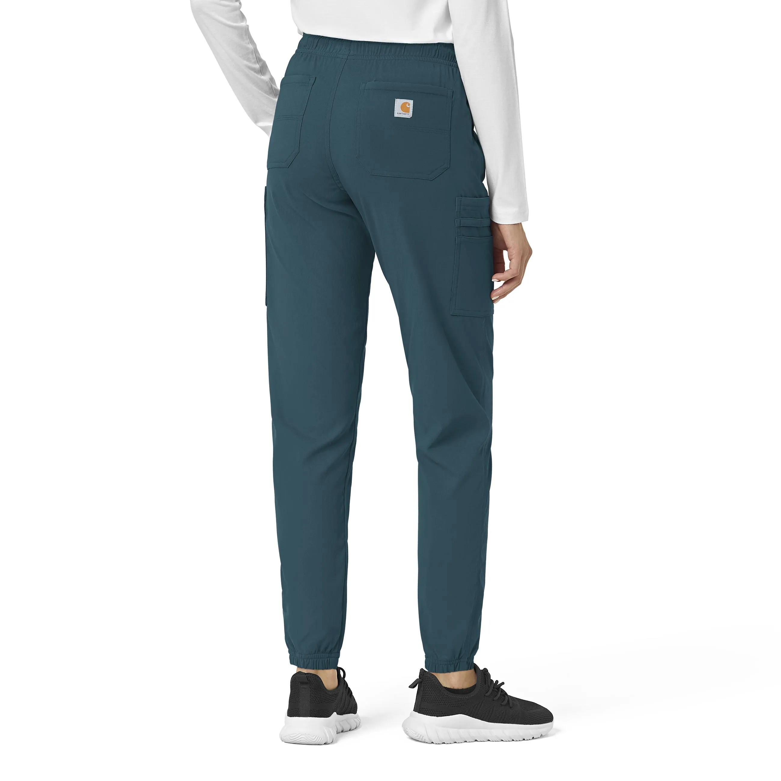 Carhartt Rugged Flex Peak Women's Cargo Jogger Scrub Pant - Caribbean Blue