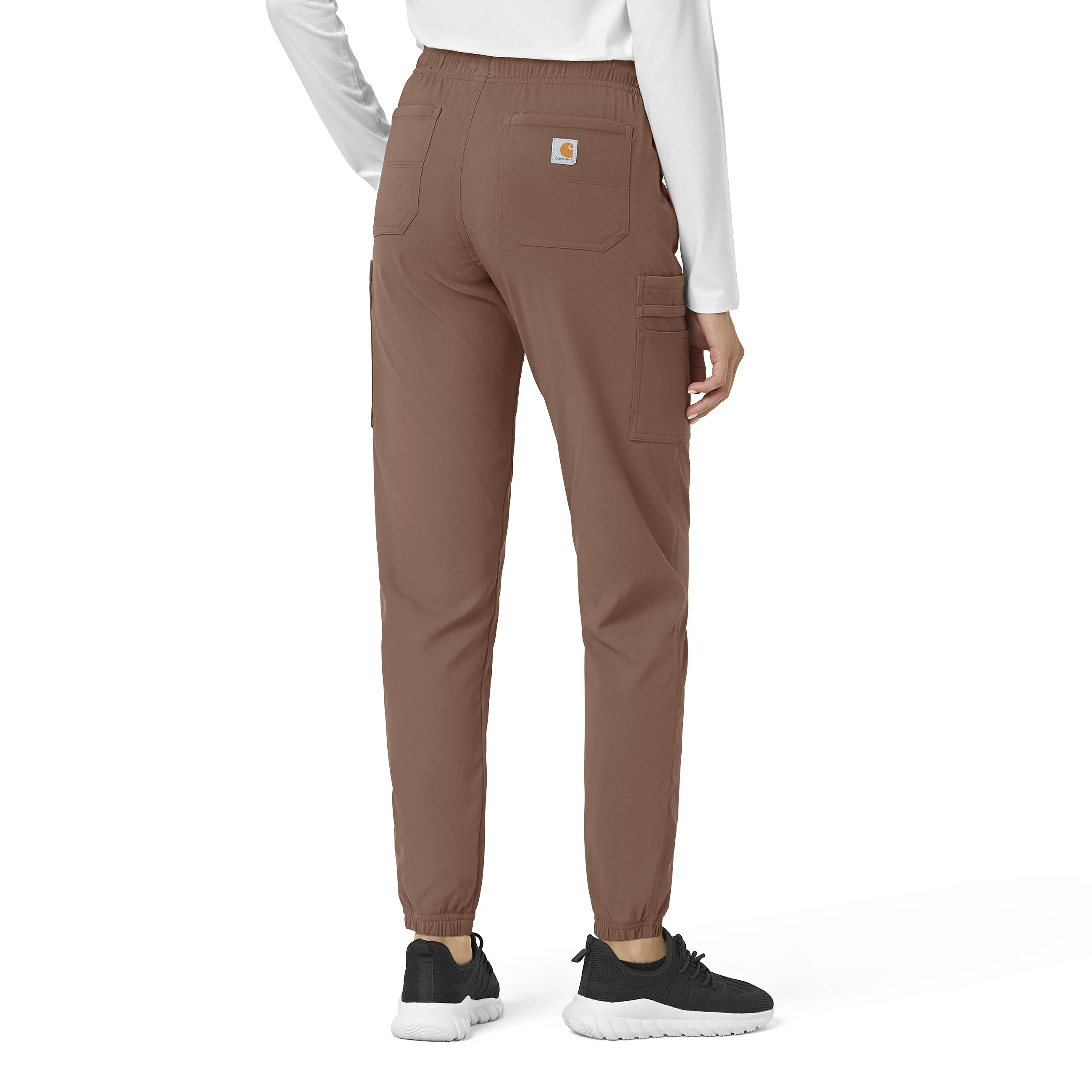 Carhartt Rugged Flex Peak Women's Cargo Jogger Scrub Pant - Nutmeg