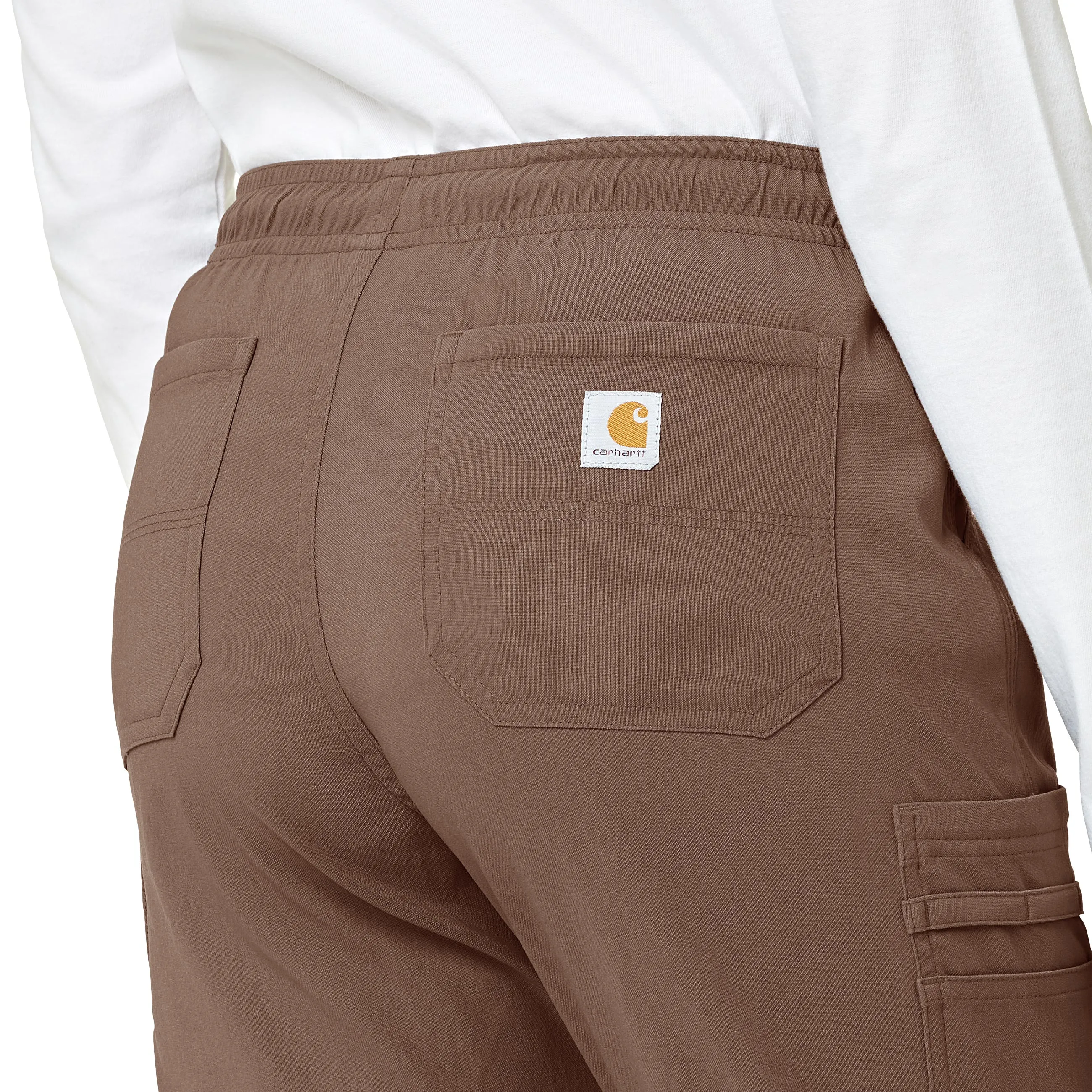 Carhartt Rugged Flex Peak Women's Cargo Jogger Scrub Pant - Nutmeg