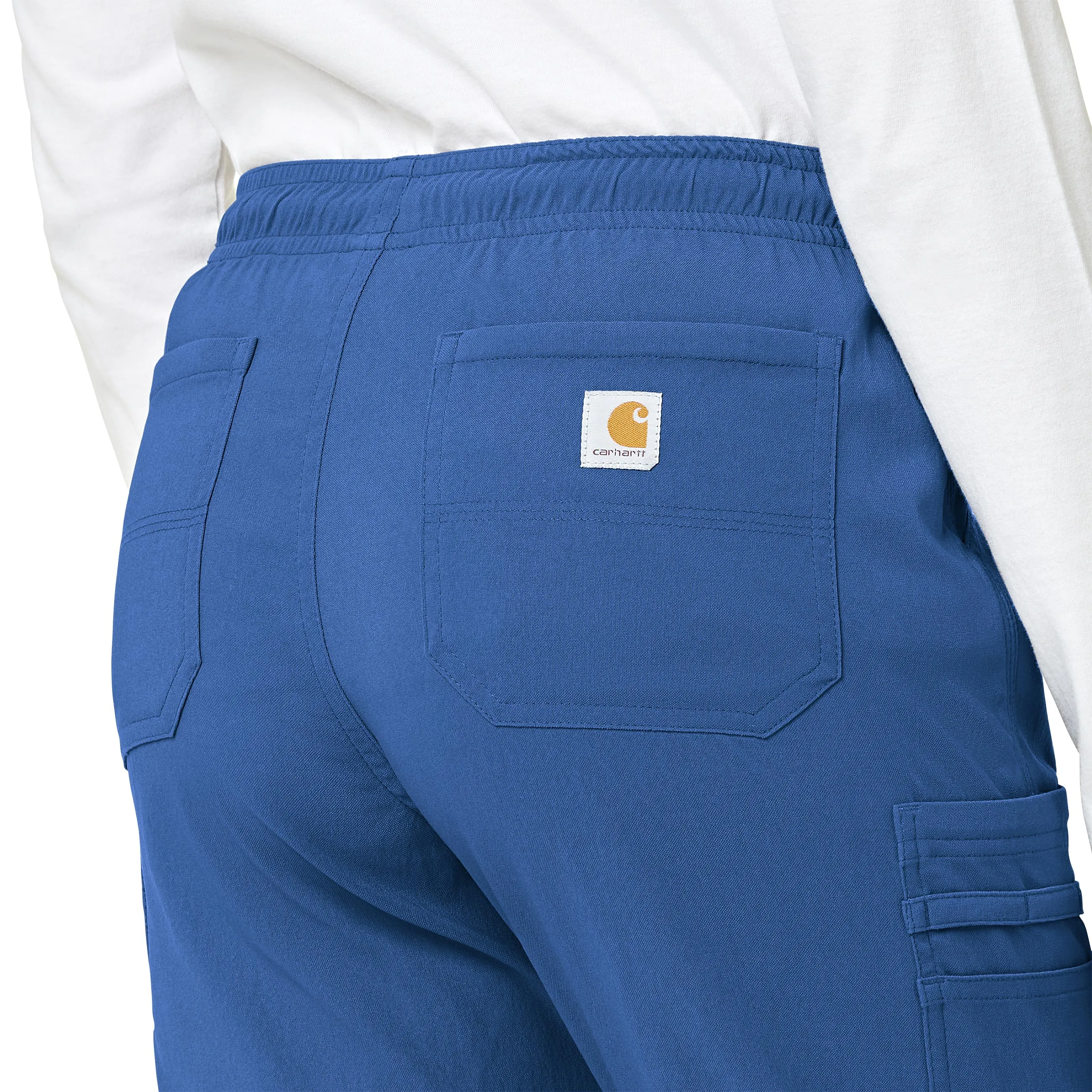 Carhartt Rugged Flex Peak Women's Cargo Jogger Scrub Pant - Royal