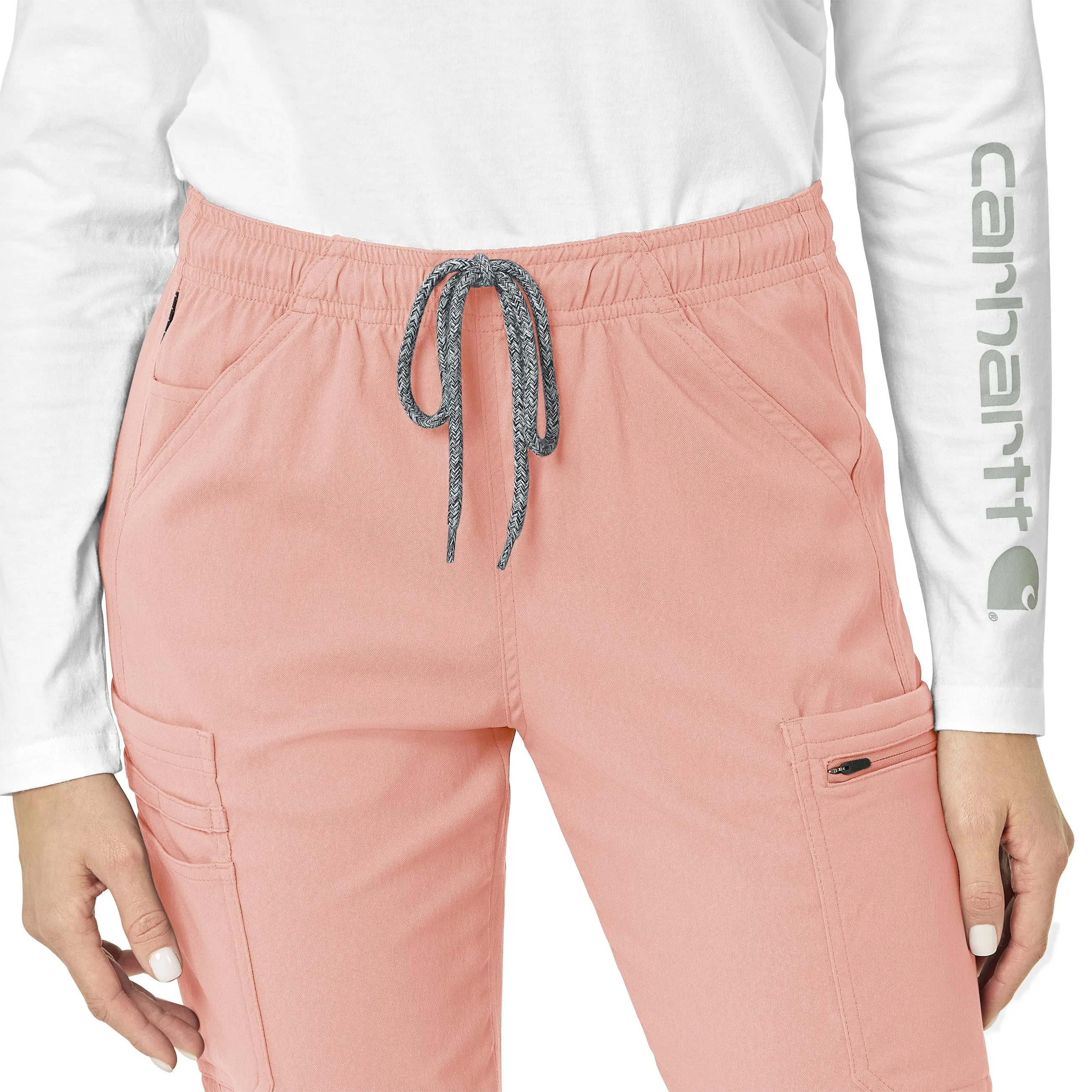 Carhartt Rugged Flex Peak Women's Cargo Jogger Scrub Pant - Sorbet