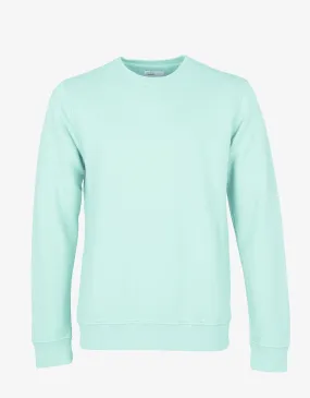 Classic Organic Crew - Light Aqua